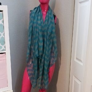 Blue and GreenWrap/ Scarf